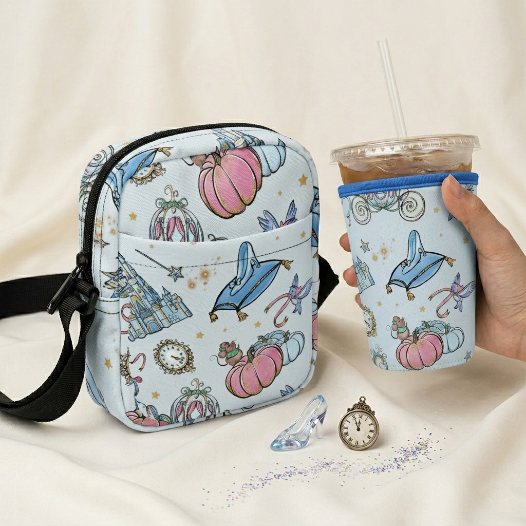 PRE ORDER | ‘Pumpkin Slipper’ Utility Bag & Cup Sleeve Bundle