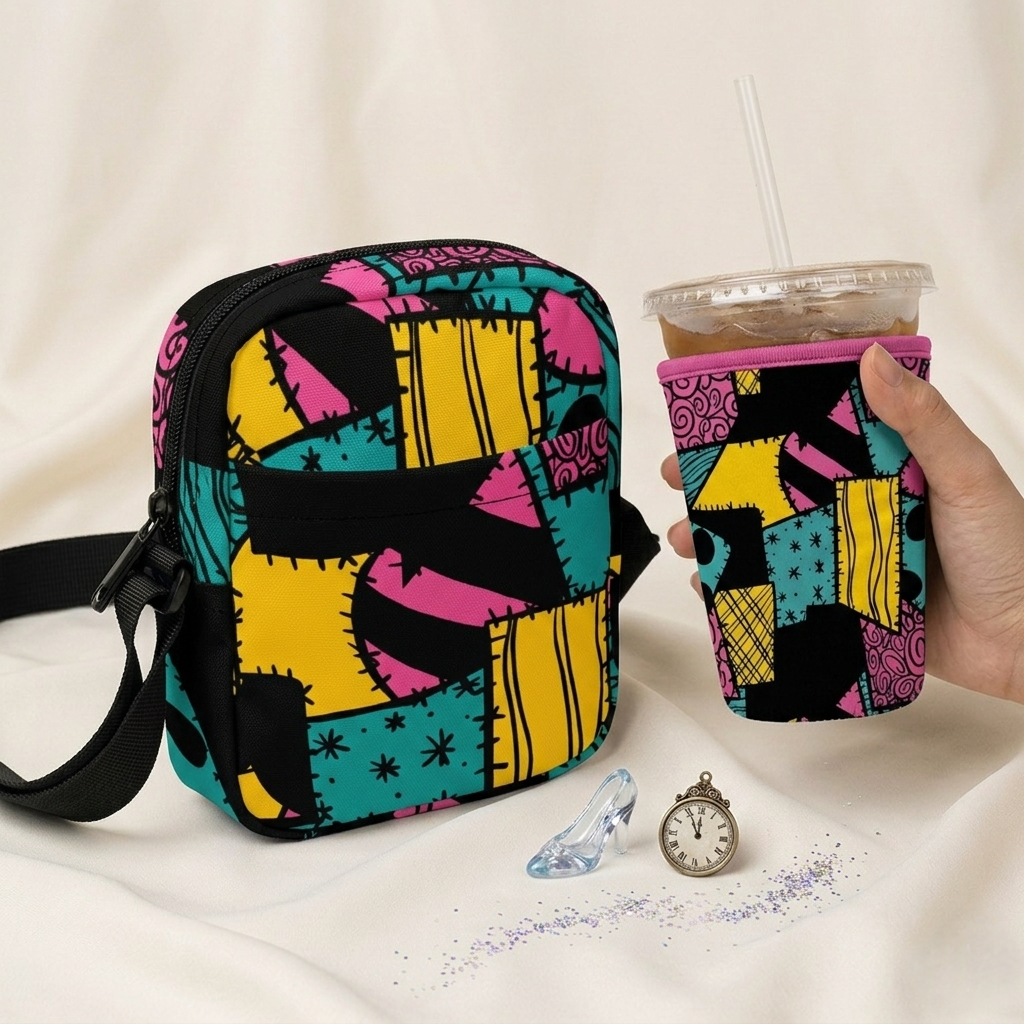 PRE ORDER | ‘Hers - The Stitched Ragdoll Queen’ Utility Bag & Cup Sleeve Bundle