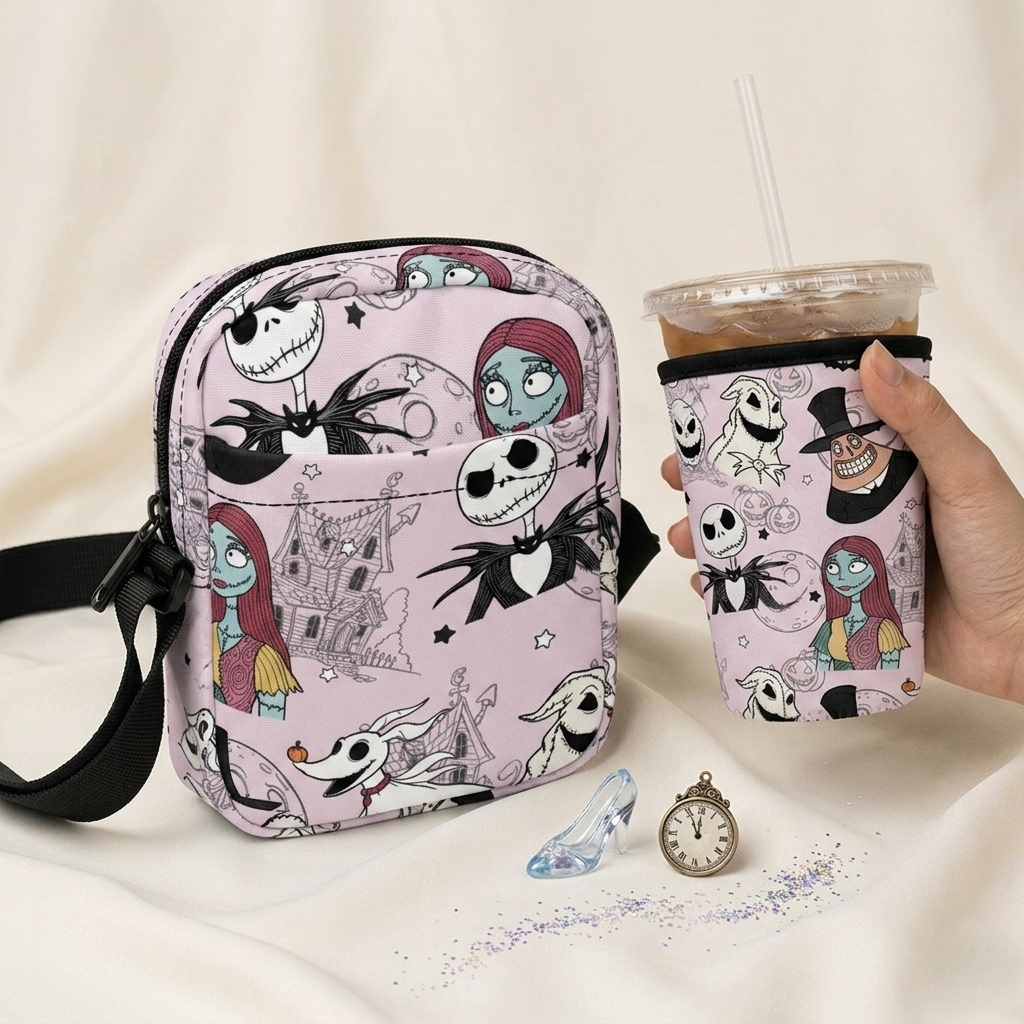 PRE ORDER | ‘Citizens of Halloweentown’ Utility Bag & Cup Sleeve Bundle