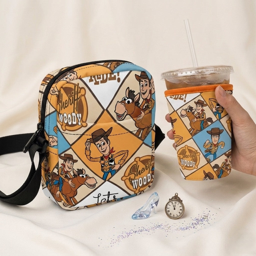 PRE ORDER | ‘Rootin’ Tootin’ Cowboy’ Utility Bag & Cup Sleeve Bundle