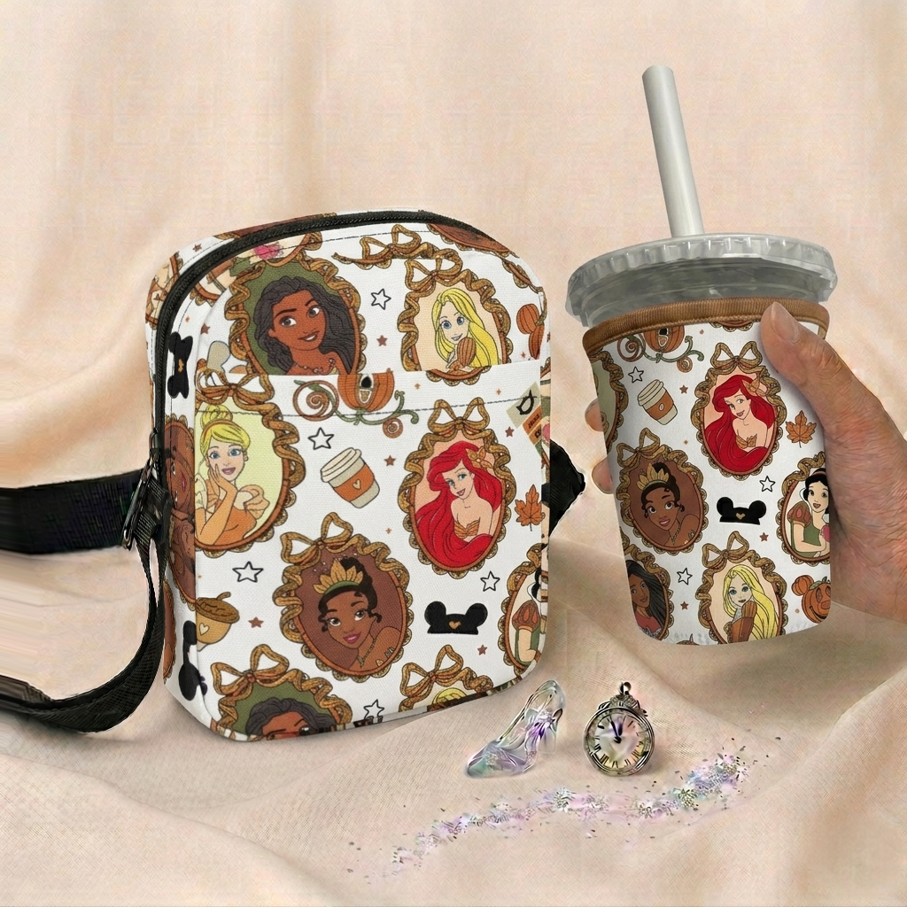 PRE ORDER | ‘Pumpkin Spice Princesses’ Utility Bag & Cup Sleeve Bundle